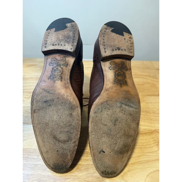 Barker Black Brown Leather Made in England Oxford Dress Shoes Size 9 JL - Picture 11 of 16